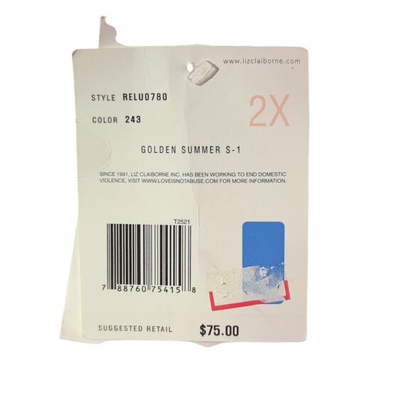 New Liz Claiborne Trousers – Size 2X – 100% Polyester 0160 - Picture 6 of 9